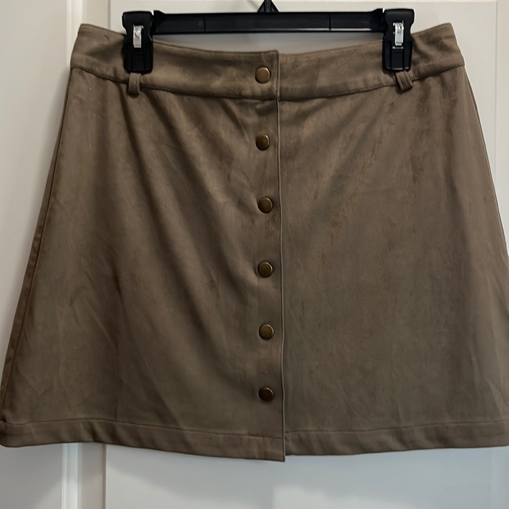 Marine Layer Vegan Suede Skirt